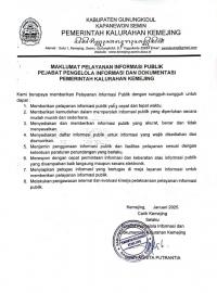 Maklumat Pelayanan Informasi Publik 2025